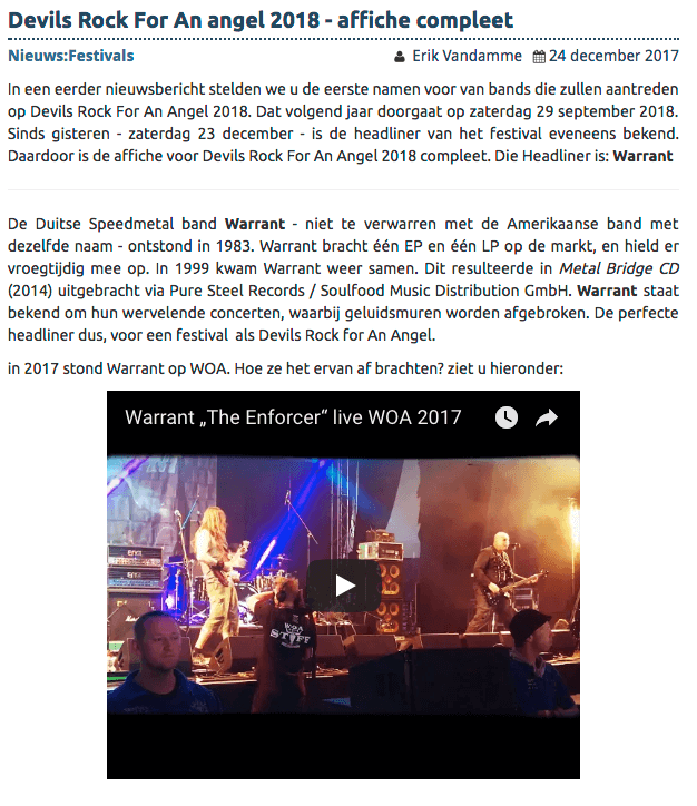Artikel op Snoozecontrol